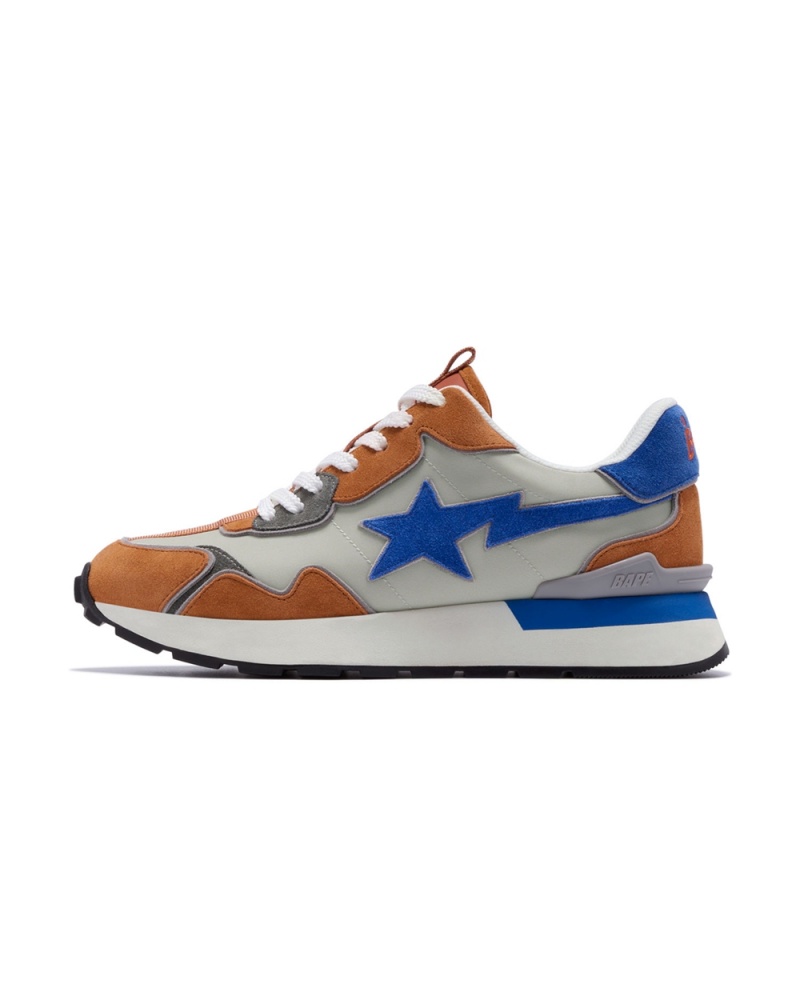 Basket Bape Route STA Express Orange Homme | WWG-62893116